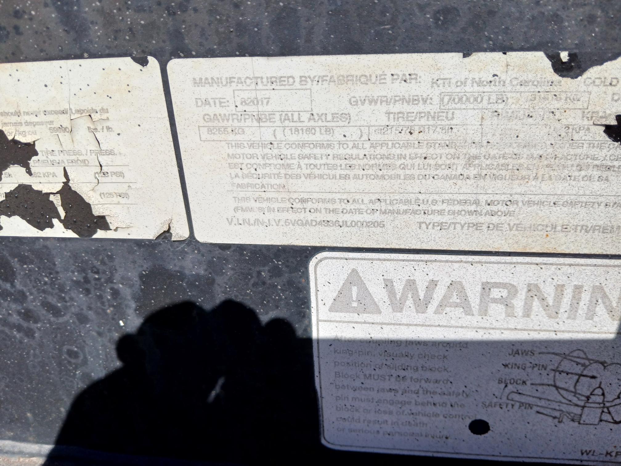 2018 KAUFMAN Tri-Axle - view 9 of 12