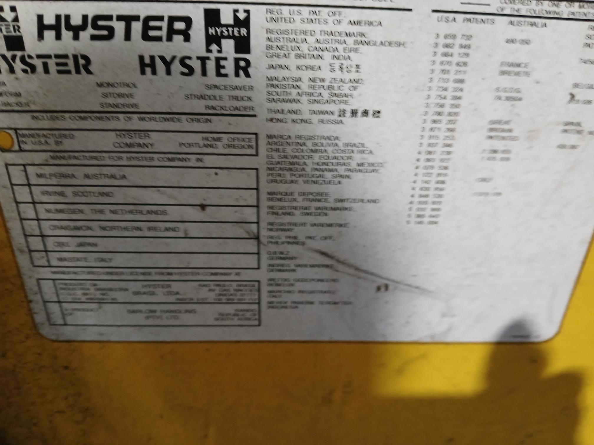 2017 HYSTER 40-E30H5D3 - view 8 of 12